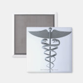 Metalen medische kaduceus magneet (Voorkant / Achterkant)