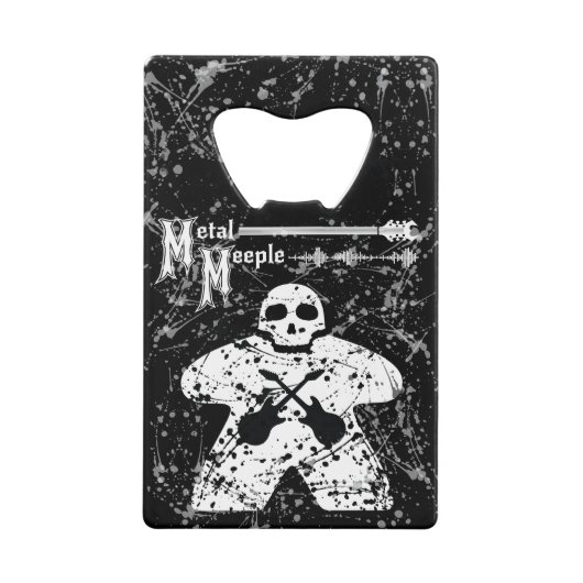 Metalen meeple - CC Bottle Opener Creditkaart Flessenopener (Voorkant)