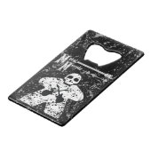 Metalen meeple - CC Bottle Opener Creditkaart Flessenopener (Voorkant Gekanteld)