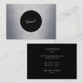 Metalen minimalistisch legant visitekaartje (Voorkant / Achterkant)