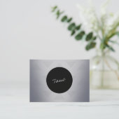 Metalen minimalistisch legant visitekaartje (Staand voorkant)