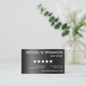 Metalen Moderne Minimaal Stuurprogramma Visitekaartje (Staand voorkant)