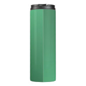 Metalen monogram groen glanzend thermosbeker (Achterkant)