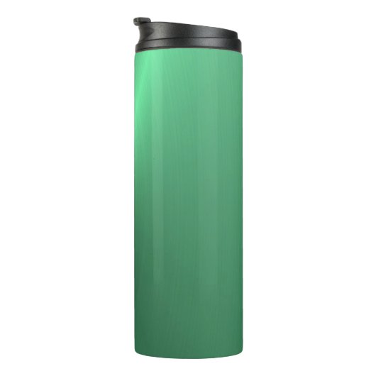 Metalen monogram groen glanzend thermosbeker (Geroteerd rechts)