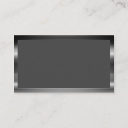 Metalen Monogram | Simple Classic Visitekaartje (Achterkant)