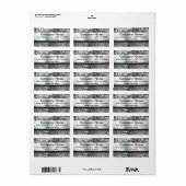 Metalen mozaïek en naamplaat adres Adresetiketten Etiket (Full Sheet)