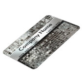 Metalen mozaïek en naamplaat flexibele magneet (Linkerzijde)