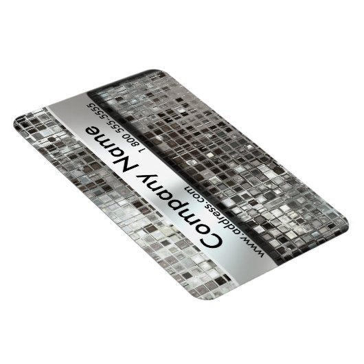 Metalen mozaïek en naamplaat flexibele magneet (Rechterzijde)