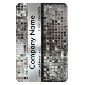 Metalen mozaïek en naamplaat flexibele magneet (Verticaal)