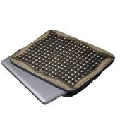 Metalen noppenpatroon laptop sleeve (Voorkant onderkant)