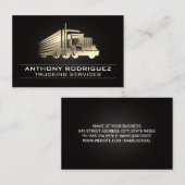 metalen oplegger | Stuurprogramma | Logistieke lev Visitekaartje (Voorkant / Achterkant)