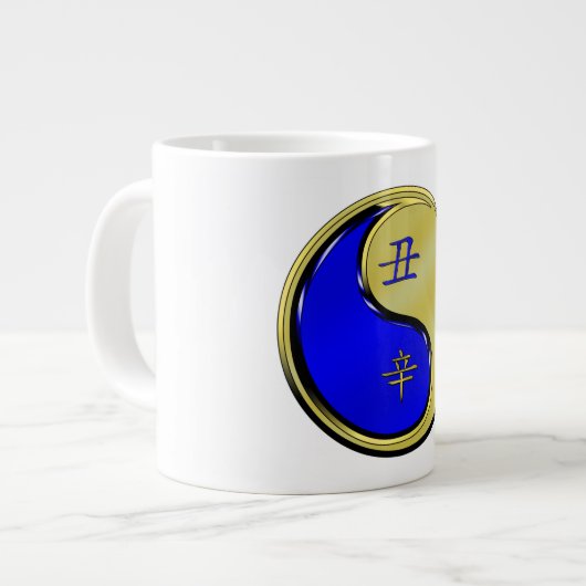 Metalen Os Grote Koffiekop (Links)