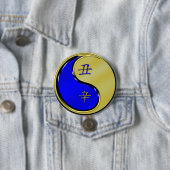 Metalen Os Ronde Button 7,6 Cm (In situ)