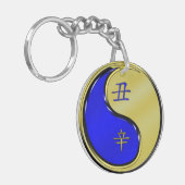 Metalen Os Sleutelhanger (Voorkant Links)