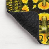 Metalen paddenstoelen: Geometrische kunst Mousepad Muismat (Hoek)