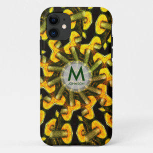 Metalen paddenstoelen Geometrische spiraal iPhone  iPhone 11 Hoesje