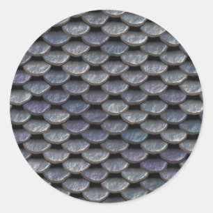 Metalen pantserplaten ronde sticker