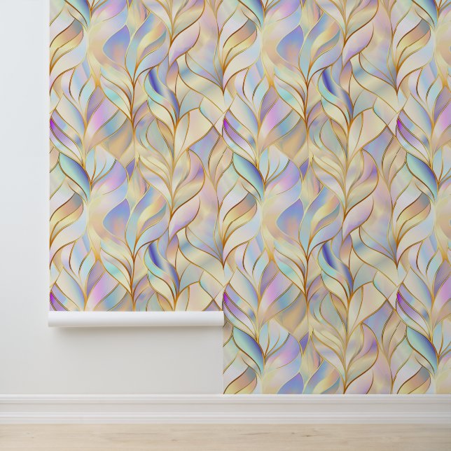 Metalen Pastel Abstract Behang (Applicatie)