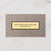 Metalen Patroon Visitekaartje (Achterkant)