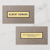 Metalen Patroon Visitekaartje (Voorkant / Achterkant)