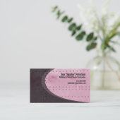 Metalen plaat klinknagels rood Visitekaartje (Staand voorkant)