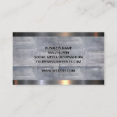 Metalen platen en klinknagels visitekaartje (Achterkant)