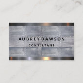 Metalen platen en klinknagels visitekaartje (Voorkant)