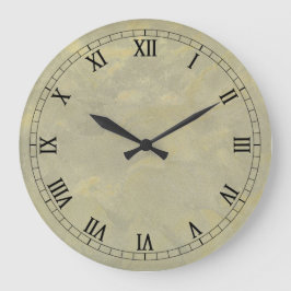 Metalen pleister faux finish wandklok Romeinse cij
