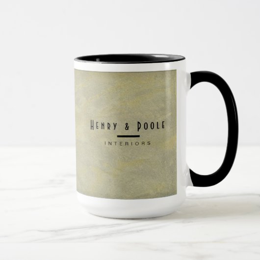 Metalen Pleister Interieur Ontwerper Branding Mok (Rechts)