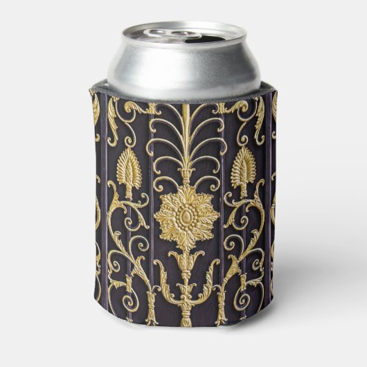 Metalen poort, ingewikkeld patroonontwerp. blikjeskoeler (Blikje Achterkant)