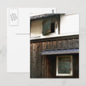 Metalen ramen op Oud Japans Huis Briefkaart (Voorkant / Achterkant)