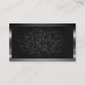 metalen rand | Gold Building Icon | Geometrisch Visitekaartje (Achterkant)