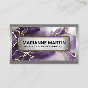 Metalen Rand   Metaal   Marmer Visitekaartje