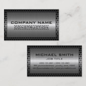 Metalen randconstructie Elegante stalen look Visitekaartje (Voorkant / Achterkant)