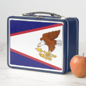 Metalen Roestvrij Lunchbox met Amerikaanse Samoa v (In situ)