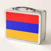 Metalen Roestvrij Lunchbox met Armeense vlag (Achterkant)