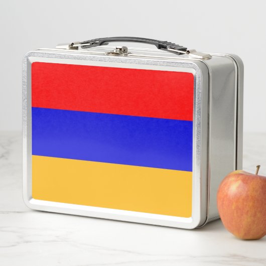 Metalen Roestvrij Lunchbox met Armeense vlag (In situ)