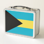 Metalen Roestvrij Lunchbox met Bahamas vlag (Achterkant)