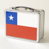 Metalen Roestvrij Lunchbox met Chili vlag (Achterkant)