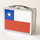 Metalen Roestvrij Lunchbox met Chili vlag (Voorkant)