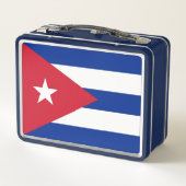 Metalen Roestvrij Lunchbox met Cuba vlag (Achterkant)