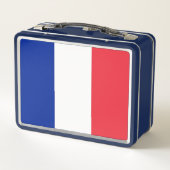 Metalen Roestvrij Lunchbox met Frankrijk vlag (Achterkant)
