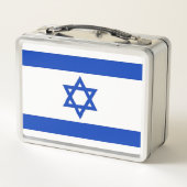 Metalen Roestvrij Lunchbox met Israël vlag (Achterkant)