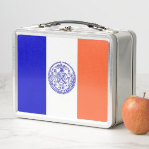 Metalen Roestvrij Lunchbox met New York City vlag