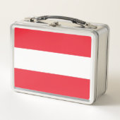Metalen Roestvrij Lunchbox met Oostenrijk vlag (Voorkant)