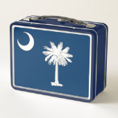 Metalen Roestvrij Lunchbox met South Carolina vlag (Achterkant)