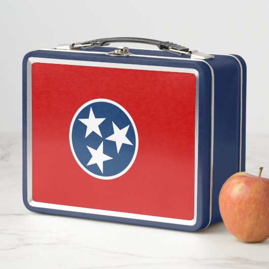 Metalen Roestvrij Lunchbox met Tennessee vlag (In situ)