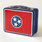 Metalen Roestvrij Lunchbox met Tennessee vlag (Voorkant)