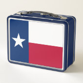 Metalen Roestvrij Lunchbox met Texas State vlag (Achterkant)