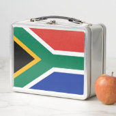 Metalen Roestvrij Lunchbox met Zuid-Afrika vlag (In situ)